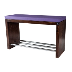 Regał Szafka Na Buty Orzech Przecierany Z Siedziskiem Kolory Drewno Lite RBS-13 Rozmiary od 50 cm do 120 cm