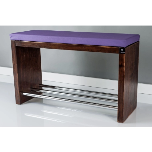 Regał Szafka Na Buty Orzech Przecierany Z Siedziskiem Kolory Drewno Lite RBS-13 Rozmiary od 50 cm do 120 cm