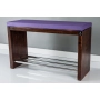 Regał Szafka Na Buty Orzech Przecierany Z Siedziskiem Kolory Drewno Lite RBS-13 Rozmiary od 50 cm do 120 cm