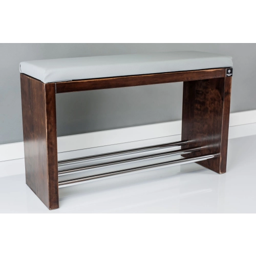 Regał Szafka Na Buty Orzech Przecierany Z Siedziskiem Kolory Drewno Lite RBS-13 Rozmiary od 50 cm do 120 cm