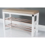 Regał Szafka Na Biały Z Siedziskiem Kolory Drewno Lite RBS-27 Rozmiary od 50 cm do 120 cm