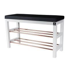 Regał Szafka Na Biały Z Siedziskiem Kolory Drewno Lite RBS-27 Rozmiary od 50 cm do 120 cm