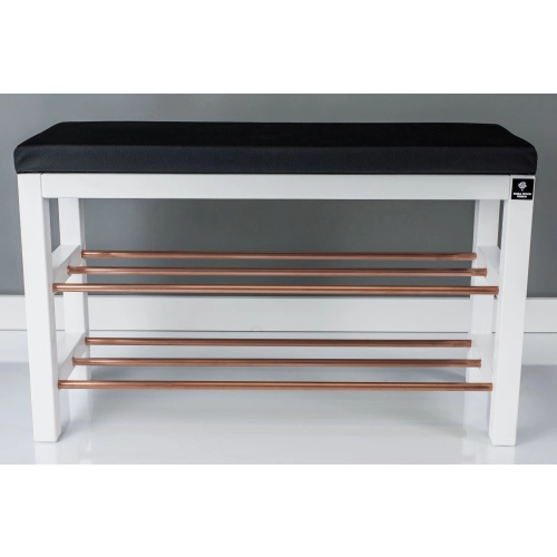 Regał Szafka Na Biały Z Siedziskiem Kolory Drewno Lite RBS-27 Rozmiary od 50 cm do 120 cm