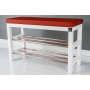 Regał Szafka Na Biały Z Siedziskiem Kolory Drewno Lite RBS-27 Rozmiary od 50 cm do 120 cm
