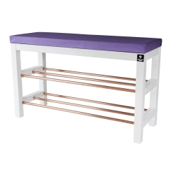 Regał Szafka Na Biały Z Siedziskiem Kolory Drewno Lite RBS-27 Rozmiary od 50 cm do 120 cm