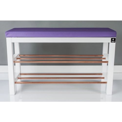 Regał Szafka Na Biały Z Siedziskiem Kolory Drewno Lite RBS-27 Rozmiary od 50 cm do 120 cm