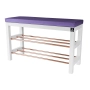 Regał Szafka Na Biały Z Siedziskiem Kolory Drewno Lite RBS-27 Rozmiary od 50 cm do 120 cm
