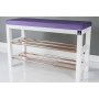 Regał Szafka Na Biały Z Siedziskiem Kolory Drewno Lite RBS-27 Rozmiary od 50 cm do 120 cm