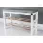 Regał Szafka Na Biały Z Siedziskiem Kolory Drewno Lite RBS-27 Rozmiary od 50 cm do 120 cm