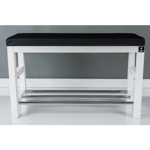 Regał Szafka Na Buty Biały Z Siedziskiem Kolory Drewno Lite RBS-15 Rozmiary od 50 cm do 120 cm