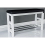 Regał Szafka Na Buty Biały Z Siedziskiem Kolory Drewno Lite RBS-15 Rozmiary od 50 cm do 120 cm