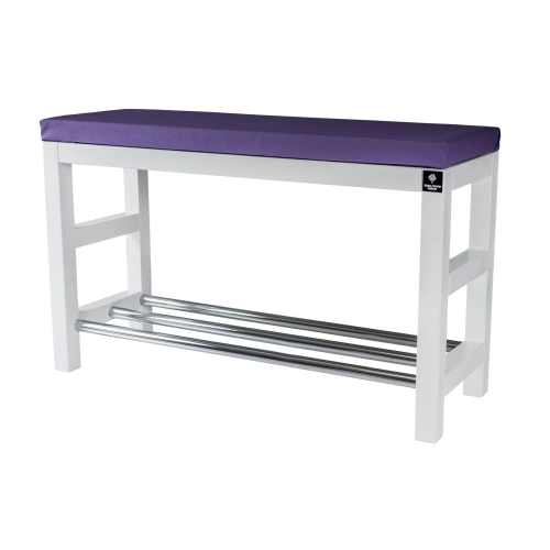 Regał Szafka Na Buty Biały Z Siedziskiem Kolory Drewno Lite RBS-15 Rozmiary od 50 cm do 120 cm