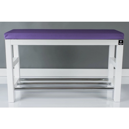 Regał Szafka Na Buty Biały Z Siedziskiem Kolory Drewno Lite RBS-15 Rozmiary od 50 cm do 120 cm