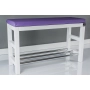 Regał Szafka Na Buty Biały Z Siedziskiem Kolory Drewno Lite RBS-15 Rozmiary od 50 cm do 120 cm