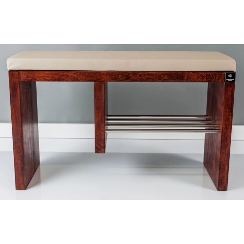 Regał Szafka Na Buty Palisander Z Siedziskiem Kolory Drewno Lite RBS-18 Rozmiary od 50 cm do 120 cm
