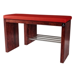 Regał Szafka Na Buty Palisander Z Siedziskiem Kolory Drewno Lite RBS-18 Rozmiary od 50 cm do 120 cm