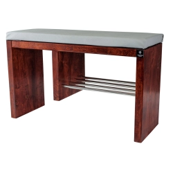 Regał Szafka Na Buty Palisander Z Siedziskiem Kolory Drewno Lite RBS-18 Rozmiary od 50 cm do 120 cm