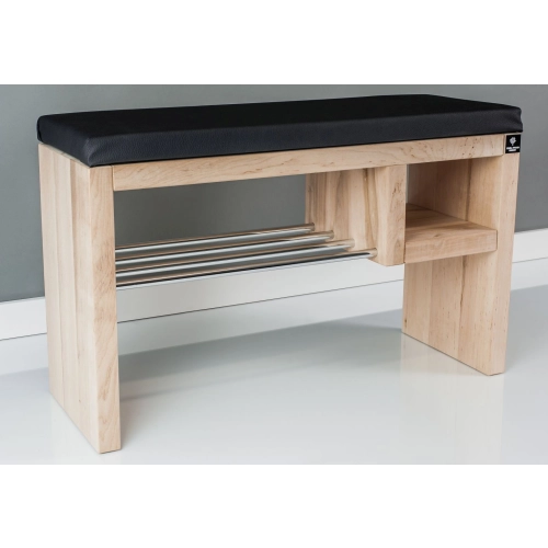 Regał Szafka Na Buty Naturalny Z Siedziskiem Kolory Drewno Lite RBS-20 Rozmiary od 50 cm  do 120 cm