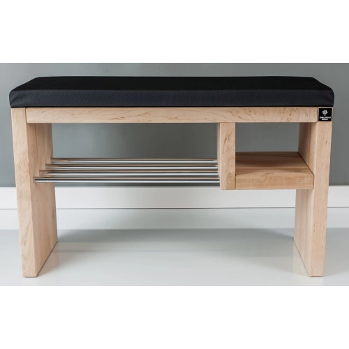 Regał Szafka Na Buty Naturalny Z Siedziskiem Kolory Drewno Lite RBS-20 Rozmiary od 50 cm  do 120 cm