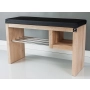 Regał Szafka Na Buty Naturalny Z Siedziskiem Kolory Drewno Lite RBS-20 Rozmiary od 50 cm  do 120 cm