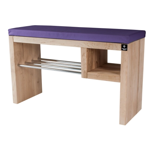 Regał Szafka Na Buty Naturalny Z Siedziskiem Kolory Drewno Lite RBS-20 Rozmiary od 50 cm  do 120 cm