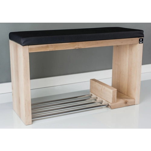Regał Szafka Na Buty Naturalny Z Siedziskiem Kolory Drewno Lite RBS-21 Rozmiary od 50 cm do 120 cm