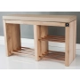 Regał Szafka Na Buty Naturalny Z Siedziskiem Kolory Drewno Lite RBS-22 Rozmiary od 50 cm do 120 cm