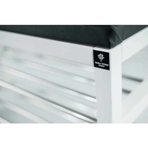 Regał Szafka Na Buty Biały Z Siedziskiem Kolory Drewno Lite RBS-27 Rozmiary od 50 cm do 120 cm