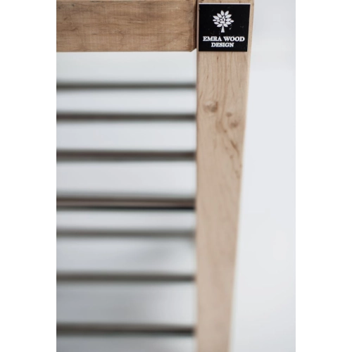 Regał Szafka Na Buty Naturalny Z Siedziskiem Kolory Drewno Lite RBS-27 Rozmiary od 50 cm do 120 cm