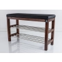 Regał Szafka Na Buty Orzech Z Siedziskiem Kolory Drewno Lite RBS-27 Rozmiary od 50 cm do 120 cm