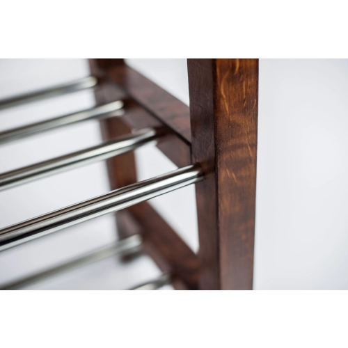 Regał Szafka Na Buty Orzech Z Siedziskiem Kolory Drewno Lite RBS-27 Rozmiary od 50 cm do 120 cm