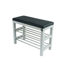 Regał Szafka Na Buty Przecierany Z Siedziskiem Kolory Drewno Lite RBS-27 Rozmiary od 50 cm do 120 cm