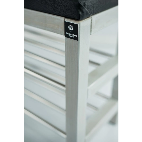 Regał Szafka Na Buty Przecierany Z Siedziskiem Kolory Drewno Lite RBS-27 Rozmiary od 50 cm do 120 cm