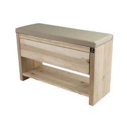Ławka Szafka Do Przedpokoju Z Siedziskiem Szuflada Kolory Drewno Lite RBS-29 Rozmiary od 50 cm do 120 cm