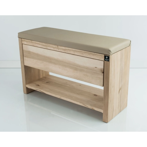 Ławka Szafka Do Przedpokoju Z Siedziskiem Szuflada Kolory Drewno Lite RBS-29 Rozmiary od 50 cm do 120 cm
