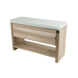 Ławka Szafka Do Przedpokoju Z Siedziskiem Szuflada Kolory Drewno Lite RBS-29 Rozmiary od 50 cm do 120 cm