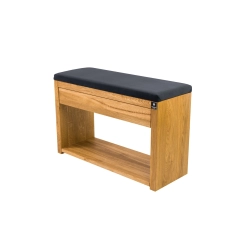 Regał Szafka Na Buty Z Siedziskiem Szuflada Kolory Drewno Lite Dąb RBS-29 Rozmiary od 50 cm do 120 cm