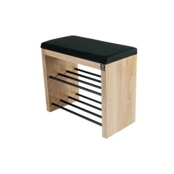 Regał Szafka Na Buty Z Siedziskiem Kolory Drewno Lite RBS-12 Rozmiary od 50 cm do 120 cm