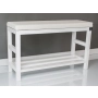 Regał Szafka  Na Buty Biały Z Siedziskiem Kolory Drewno Lite RBS-5 Rozmiary od 50 cm do 120 cm