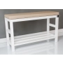 Regał Szafka  Na Buty Biały Z Siedziskiem Kolory Drewno Lite RBS-5 Rozmiary od 50 cm do 120 cm