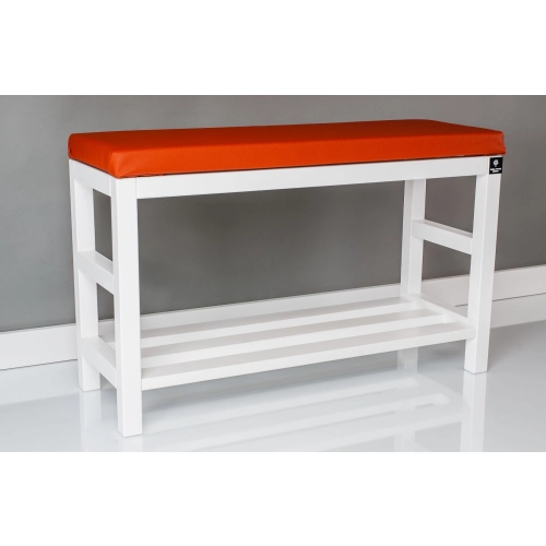 Regał Szafka  Na Buty Biały Z Siedziskiem Kolory Drewno Lite RBS-5 Rozmiary od 50 cm do 120 cm