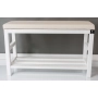 Regał Szafka  Na Buty Biały Z Siedziskiem Kolory Drewno Lite RBS-5 Rozmiary od 50 cm do 120 cm