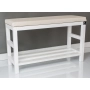 Regał Szafka  Na Buty Biały Z Siedziskiem Kolory Drewno Lite RBS-5 Rozmiary od 50 cm do 120 cm