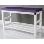 Regał Szafka  Na Buty Biały Z Siedziskiem Kolory Drewno Lite RBS-5 Rozmiary od 50 cm do 120 cm