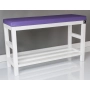 Regał Szafka  Na Buty Biały Z Siedziskiem Kolory Drewno Lite RBS-5 Rozmiary od 50 cm do 120 cm