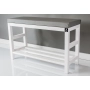 Regał Szafka  Na Buty Biały Z Siedziskiem Kolory Drewno Lite RBS-5 Rozmiary od 50 cm do 120 cm