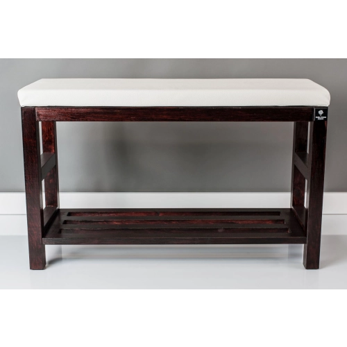 RBS-5 Regał Szafka Na Buty Mahoń Z Siedziskiem Kolory Drewno Lite Rozmiary od 50 cm do 120 cm