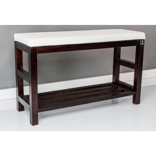 RBS-5 Regał Szafka Na Buty Mahoń Z Siedziskiem Kolory Drewno Lite Rozmiary od 50 cm do 120 cm