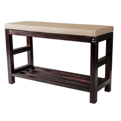 RBS-5 Regał Szafka Na Buty Mahoń Z Siedziskiem Kolory Drewno Lite Rozmiary od 50 cm do 120 cm