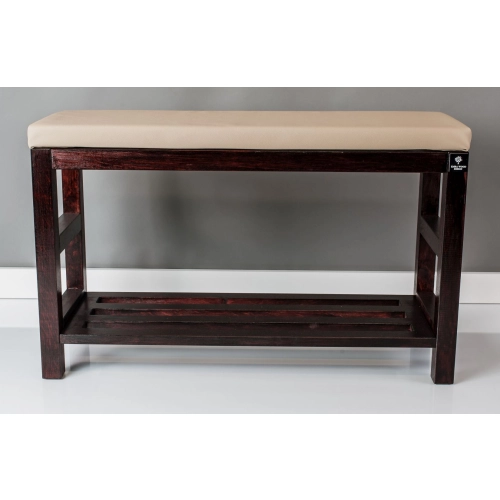 RBS-5 Regał Szafka Na Buty Mahoń Z Siedziskiem Kolory Drewno Lite Rozmiary od 50 cm do 120 cm